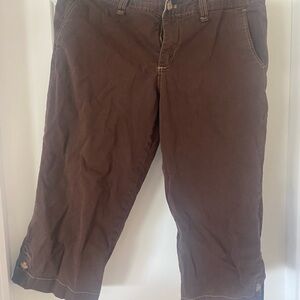 Eddie Bauer Dark Brown Cropped Pants